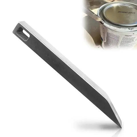 VAYWET The Mighty Bar - for Bottle cap, sticker remover, Open box Super Strong Stainless Steel Pry Bar Everyday Tasks EDC Mini Prybar EDC for Keychain Accessories Pry Bar Tool (No ring) Portable Household Multifunctional, Small Keychain Accessories