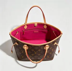 Pre-owned Louis Vuitton Neverfull PM Monogram Canvas Cerise Lining
