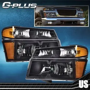 Fits For 2004-2012 Chevy Colorado GMC Canyon Headlights +Bumper Lamp LH+RH