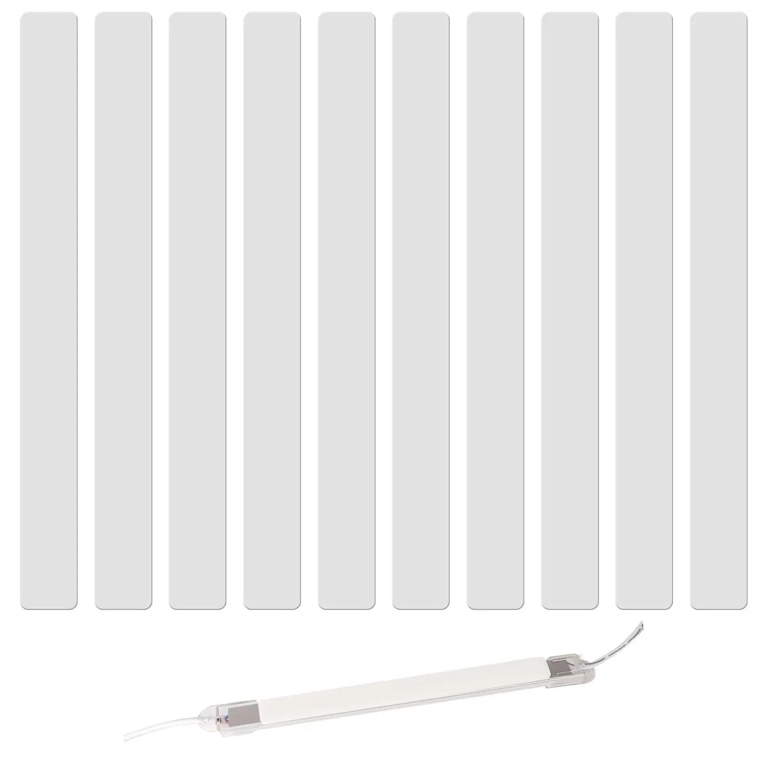 10-Pack Double-Sided  Mounting Tape Strips (Each 6.3 x 0.59 in) for  Stand Lights - Heavy-Duty Adhesive for , Decor & DIY Projects