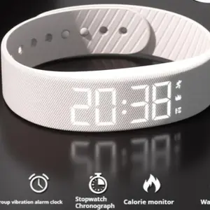 2026 New Multifunctional Fashion Electronic Watch, Unisex, Clock, Pedometer, Timer, Night Light, Wearable Sport, Holiday Gift