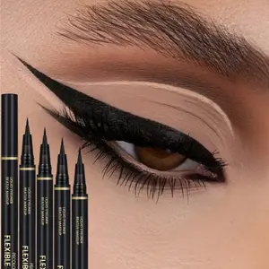 5PCS/SET Waterproof Liquid Eyeliner - Enhance Eye Makeup, Silky, Long-lasting, Stain-proof, Black, Multiple Packs, Suitable for Gift Giving and Stocking up, Longwear Eye Liner