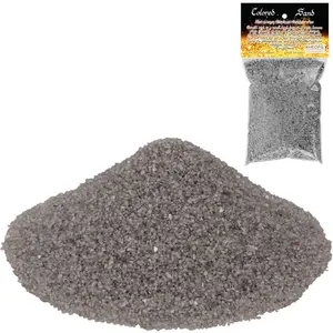 Colored Sand Brand Silver Altar Sand 4oz - Heat Stable & Reflective for Rituals & Sand Art - Canadian Crafted for Lunar & Psychic Alignment
