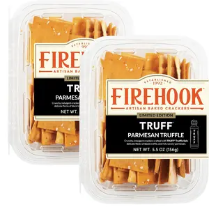 x TRUFF Parmesan Truffle Crackers – Artisan Baked, Uniquely Crunchy, Baked with 100% Real Ingredients – 5.5 oz Box (2)