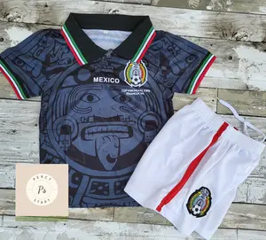 Mexico 98 Kids Set Kids soccer Jersey, uniform Soccer, Liga MX, Playera de Niño,1998 Retro Jersey Mexico
