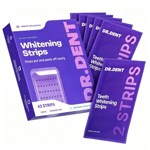 DRDENT Purple Teeth Whitening Strips - 7/21 Whitening Sessions - Non Sensitive Teeth Whitening - Peroxide-Free