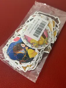 Beauty and beast sticker set