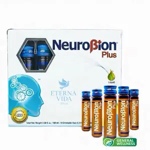 Complejo B Neuro Plus Liquid Dietary Supplement Complejo B con 10 Microbotellas Healthy with Neurobion