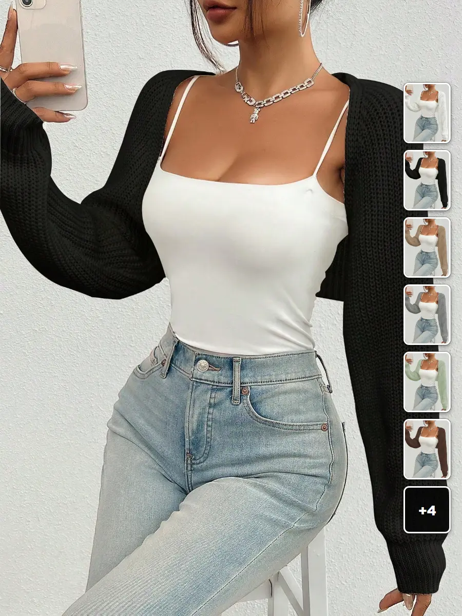 RUTMAN Ribbed Knit Cardigan Dolman Sleeve Solid Everyday Spring Fall Layer Back to School
