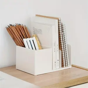 Desk Storage Box, 1 Count Desk Organizer, Desk Organizer for Office, Home, School, Stationery, Books, Office Supplies, Desk Accessories, Files Organizer, Document Organizer, Paper Organizers