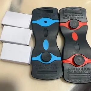 THINKWORK 2PACK Razor Blade Scraper, 2-in-1 Multi-Purpose Cleaning Tool with Metal Blades, Double-Edged Razor Blades for Effortless Removal of Decals, Stickers, Labels, and Paint