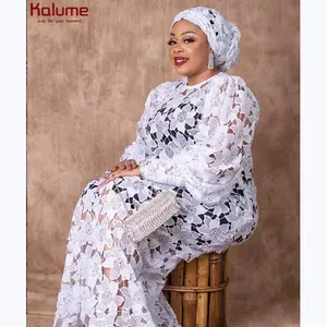 Kalume Guipure Lace Fabric 5 Yards High Quality 2024 African Nigerian Water Soluble Lace Fabric For Diy Sew Dress Party F1993