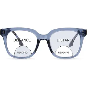Bifocal Reading Glasses for Women Men Oversized Progressive Blue Light Blocking Clear Top Computer Readers