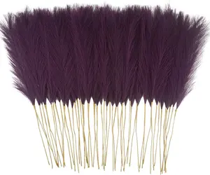 20 pieces/set of 21.6-inch imitation Pampas grass colors, artificial feather grass, artificial Pampas grass, vase filling decorative flowers, home decoration, weddings, engagements, living rooms, fruits