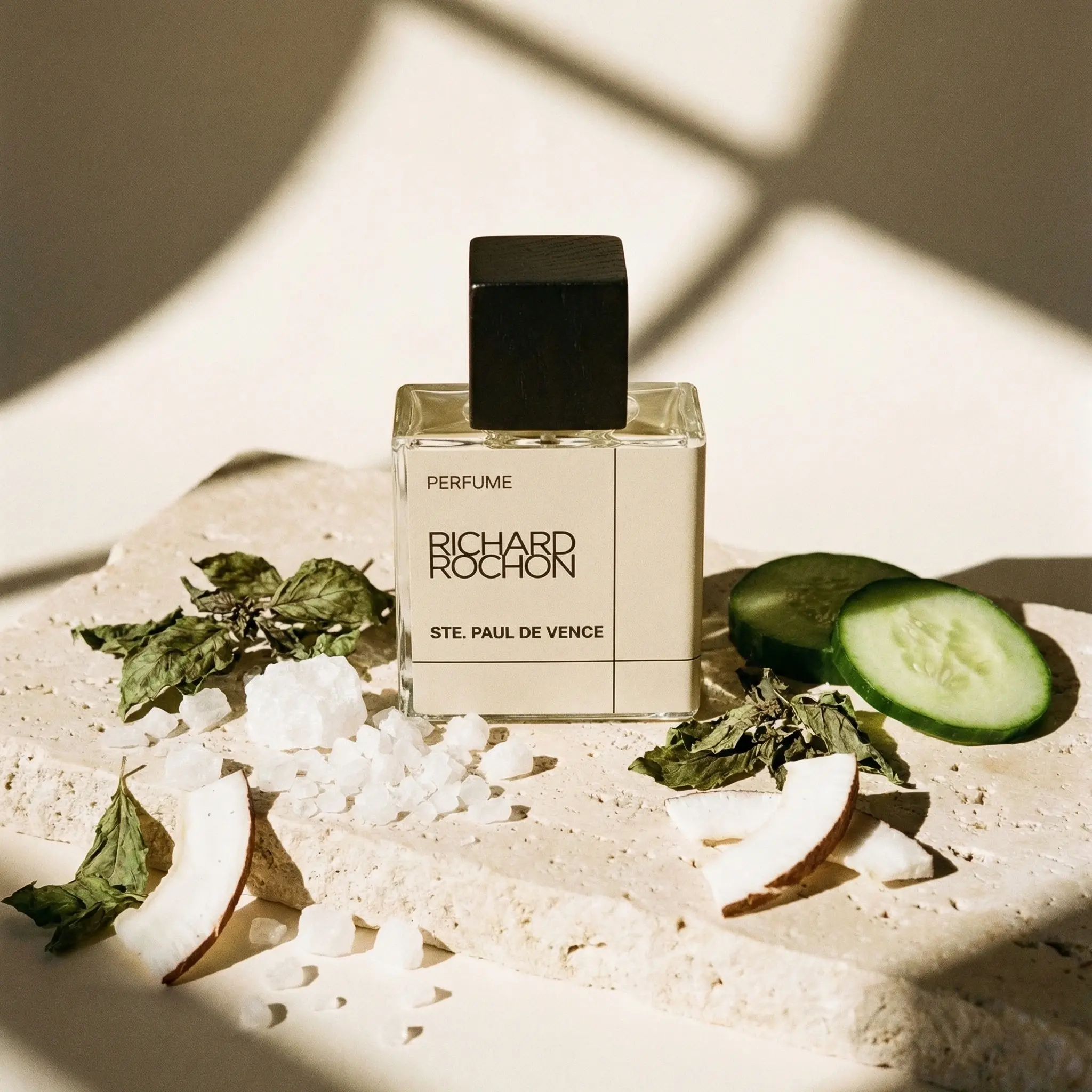 Richard Rochon Ste. Paul de Vence Unisex Perfume | Coconut, Basil, Salt Air, Mineral Stone, Woods, Musk | Long Lasting Niche Fragrance for Men & Women | Artisan Perfume, Everyday & Gift