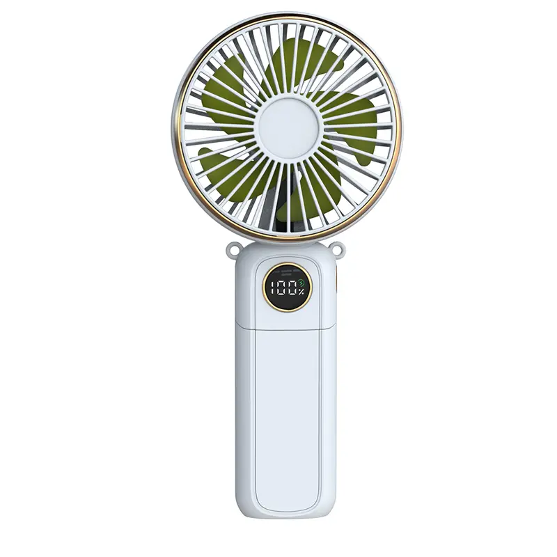 fan portable, 3-in-1 Folding Handheld/Neck/Desktop Portable Turbine Fan, Quiet Fan with Base, USB rechargeable portable fan, 6-Speed Adjustable Pocket Cooling Fan for Travel/Camping/Office/Makeup use little, Multifunction Rechargeable Fan,, Rechargeable P