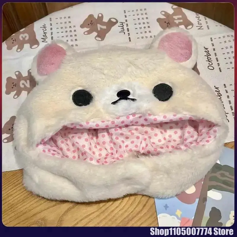 Kawaii Rilakkuma Korilakkuma Bear Ushanka Hat Cute Winter Hat For Women Girls Boys Kids Cartoon Anime Cap Gorras Gifts