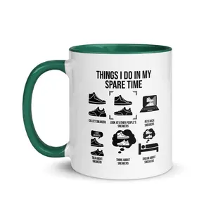 Sneaker Collector Mug | Spare Time Design, Footwear Fan Tea Cup