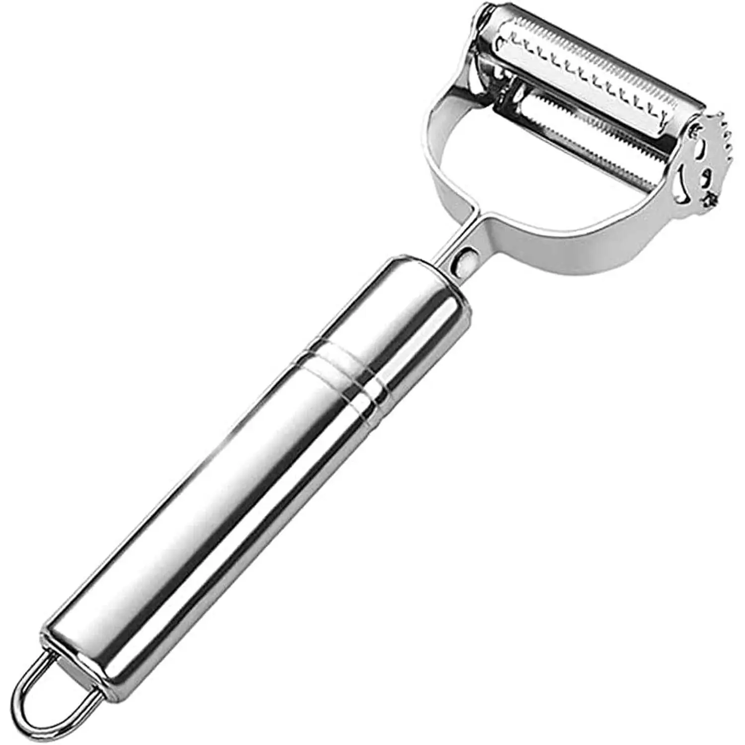 2PCS Handheld Stainless Steel Y Peelers, durable sharp swivel blades for fruits and vegetables. Lightweight portable kitchen peeling tool, great for potatoes and various veggies, practical daily cooking utensil for quick effortless peeling work