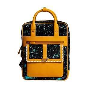 Skyviews Casual Colorblock 2-Toned Durable Backpack - Yellow Functional Luggage Bag, Casual Backpack, Colorblock Backpack