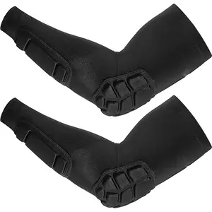 Sports Elbow Guard Elbow Brace Honeycomb Impact-Resistant Arm Sleeve, Protective Gear for Basketball Cycling Fitness Skiing, Unisex