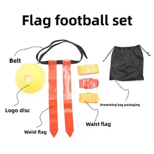 Football waist flag PVC streamer Youth football belt Game Flag tearing flag grabbing pointed flag belt,football kits