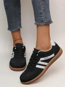 Women Retro Contrast Color Training Shoes New Vintage Style Comfortable Sneakers