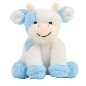 Cute Sitting Cow Plush Doll Toy for Summer Gift, Cute Cartoon Animal Stuffed Toy for Teens & Adults, Perfect Birthday Gift, Huggable Stuffed Animal