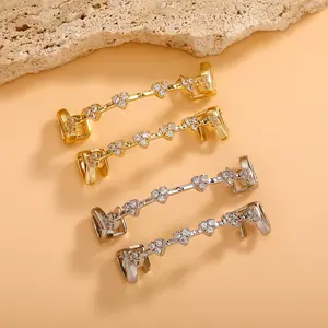 Hip-Hop Fashion Silicone Grillz, Full Zircon Heart-Shaped Gold Silver Diamond Teeth Grills, Custom Fit for Men Women, Hot Water Molding Rap Oral Accessory