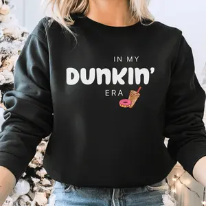 In My Dunkin' Era Cozy Crewneck Sweater - Perfect Dunkin' Lover Gift- Soft Unisex Sweater - Christmas Gifts For Her - Gift Ideas for Coffee Lovers trendy crewneck