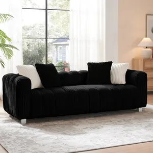 82.68-inch high-end corduroy multi-seat sofa