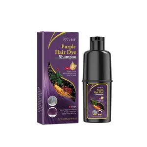 EELHOE Purple Hair Dye Shampoo for Dark Hair – Gentle, Non‑Irritating, Moisturizing, Easy Color Change