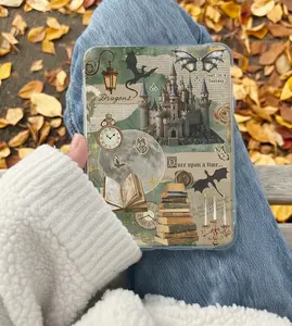 Bookish Dragon Kindle Insert for Clear Case – Aesthetic Book Lover Decor | Cozy Reading Accessory