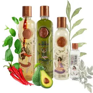 Botanical Ritual Shampoo Peppermint and Aji, Intensive Plex and Keratin Treatment 250m (3 Pack)