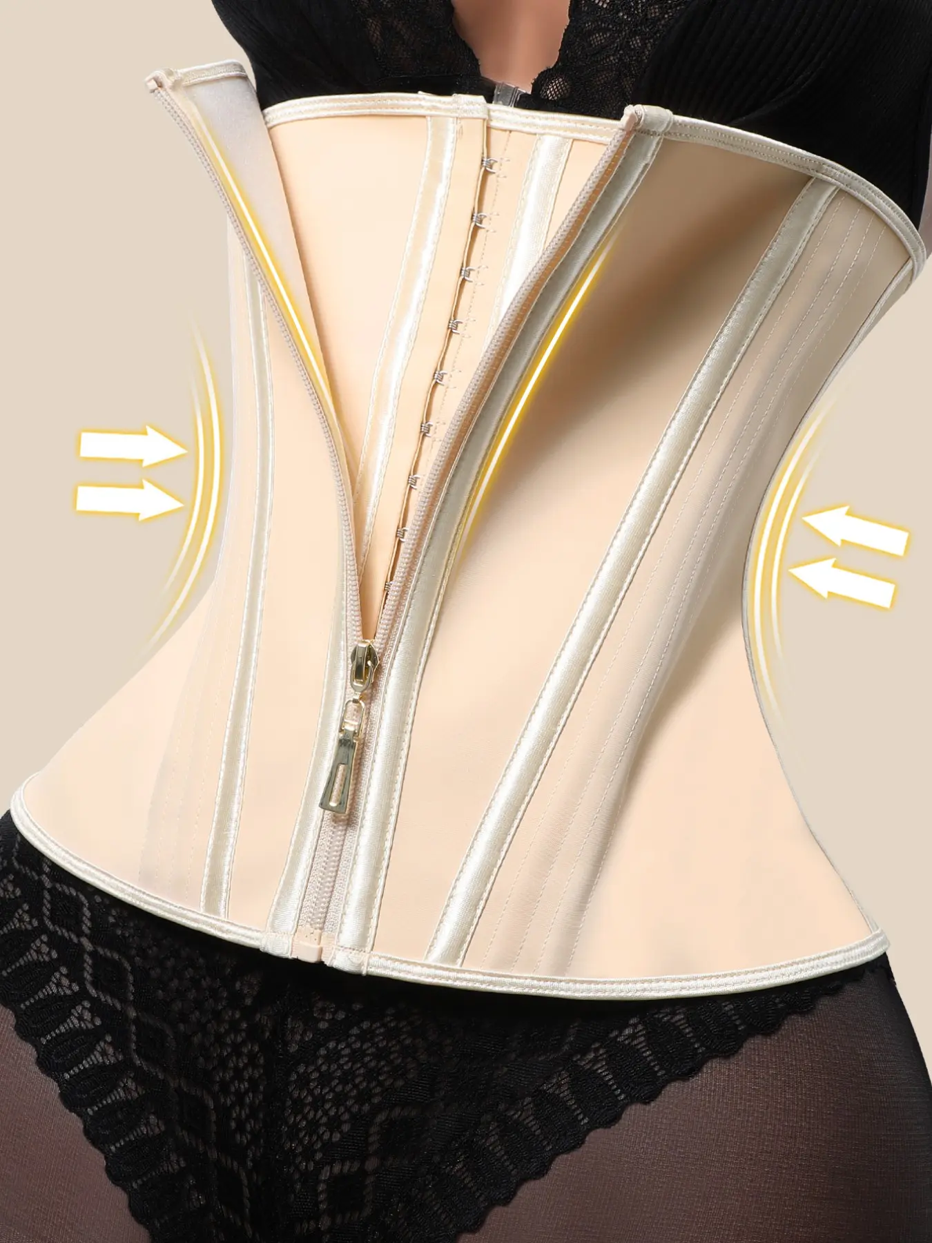 Latex Waist Trainer Body Shape Corset Women's Sheath Flat Belly Shapewear Tummy Contorl Abdomen Girdles for Woman Molding Slimming Corset Reducing Body Shaper Fajas Underwear Belt, Compression Fit Fitness Belt Corset