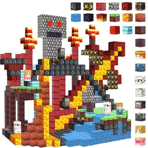 Magnetic Building Block Toy Set, Family Interactive Building Game, Children's Learning Building Block Set, Creative Magnetic Blocks, Inspiring Unlimited Imagination To Assemble Different Themed Shapes, Perfect Halloween Christmas Gift