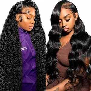 [Combo sale 30"&30"] buy 1 get 2 wig" 22Inch 13x4 Body Wave Hair Lace Front Wigs + 13x4 22Inch Body wave 4/27 Human Hair Hair Pre Plucked HD Transparent Lace Frontal Human Hair Wigs 180% Density