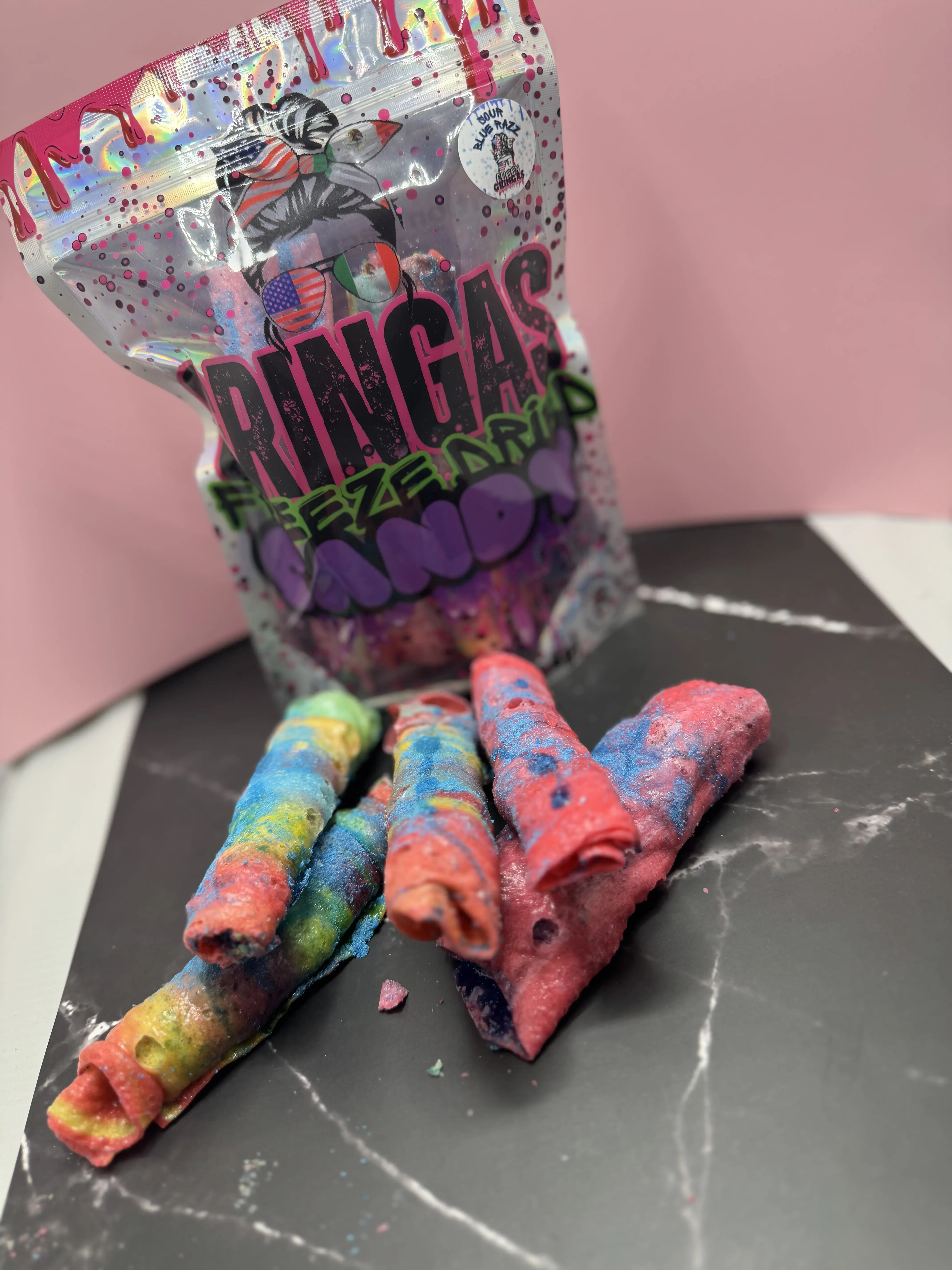 blue razz cotton candy vape FRUITIA
