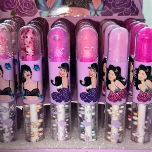 Selena 2 in 1 Glitter Gloss 3 for 10 Glossy Cosmetic i love moisturize lipgloss lip product makeup everyday bar glass shopping sparkling fruity asmr Shiny Hydrating Hydrate Moisture