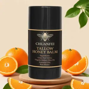 Organic Grass-Fed Tallow Stick with Raw Honey | Beef Tallow Balm | On-The-GO Non-Greasy Skin Savior | Intense Moisture for Soft, Glowing Skin | 100% Natural & Handcrafted | For Dry, Cracked Skin | Easy Application, No Mess