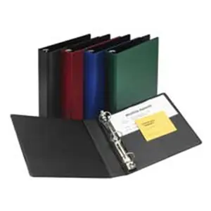 212 MAIN Gap-Free Durable Binder with Vinyl Cover, 1in Capacity, 11in x 8.50in Standard Size, Back-Mounted Rings, Pockets, Document Organizer, Elegant Appearance, Durable Document Protection - Office Stationery Accessory for Computers & Office Equipment