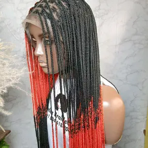Swap Unit in Black and Red 30 Inches with Baby Hair for Stylish Looks