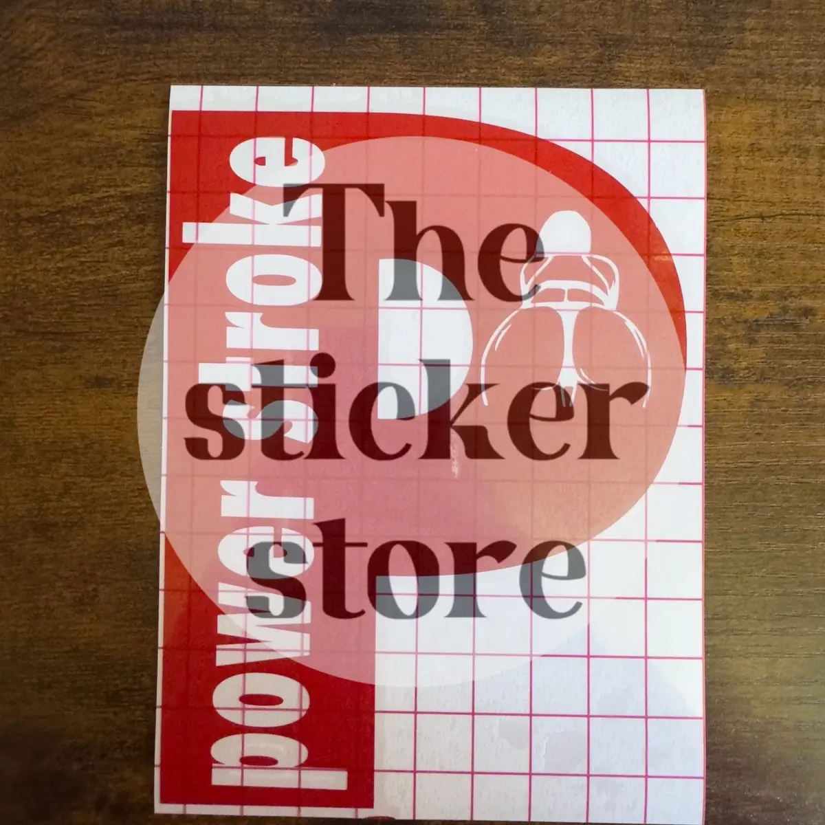 Power stroke girl sticker