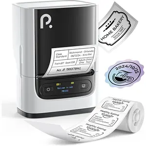 Label Maker Machine For Tape, 2 Inch Bluetooth Thermal Label Printer, Portable Sticker Printer For School, Office, Home, Business, Label Maker For 2'' x1.18'' Labels, White