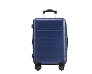 7."GIANNA 24 Inch Hardside Expandable Luggage with Spinner Wheels, Checked-Medium Lightweight Expandable Rolling Luggage with TSA Lock, Blue "