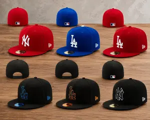 New Era MLB 59FIFTY Snapback Cap - NY Yankees/LA Dodgers Anniversary Patch, Unisex Classic Sport Streetwear, Adjustable Collectible Sports Headwear