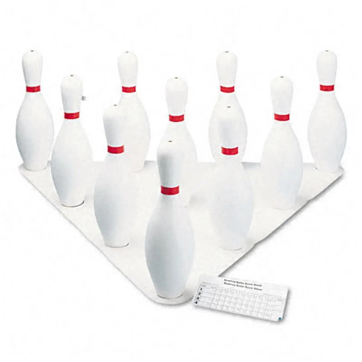 Champion Sport Lightweight Bowling Set - Ball Sports Equipment, 4 1/2 lb Rubber Indoor Practice Ball, Plastic Pins (1 & 10 Pins per Set), Designed to Last, Easy to Move, Ideal for Outdoor Use