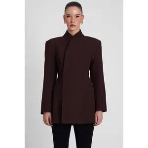 Cairo Hourglass Belted Coat - Chocolate Brown