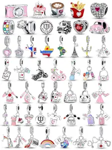 Travel Themed Charms, Fashionable DIY Jewelry Making Accessories for Bracelet & Necklace, Trendy All-match & Exquisite DIY Jewelry for Birthday Gift