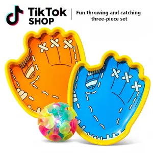 Light-up Throwing and Catching Toy for Adult or Kids – 2 Rackets + Light-up Ball, Fun Family Toy, Outdoor Multi-Player Toy, Suitable as a Holiday Gift for Children Aged SummerVibes outdoorfun